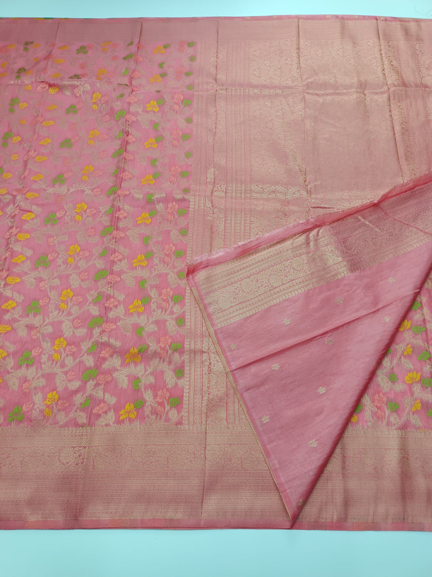 FANCY MEENA WORK SAREE