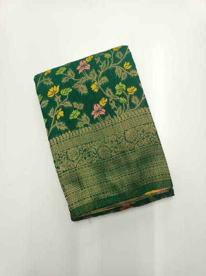 FANCY MEENA WORK SAREE