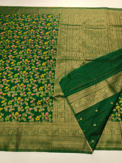 FANCY MEENA WORK SAREE