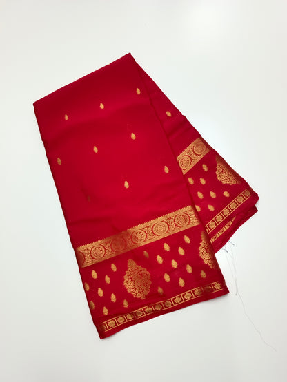SEMI CREPE SILK SAREE
