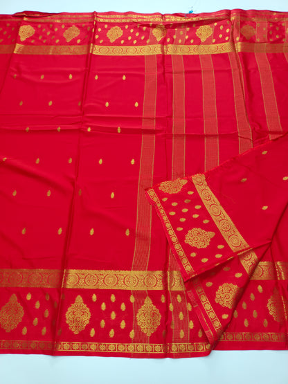 SEMI CREPE SILK SAREE