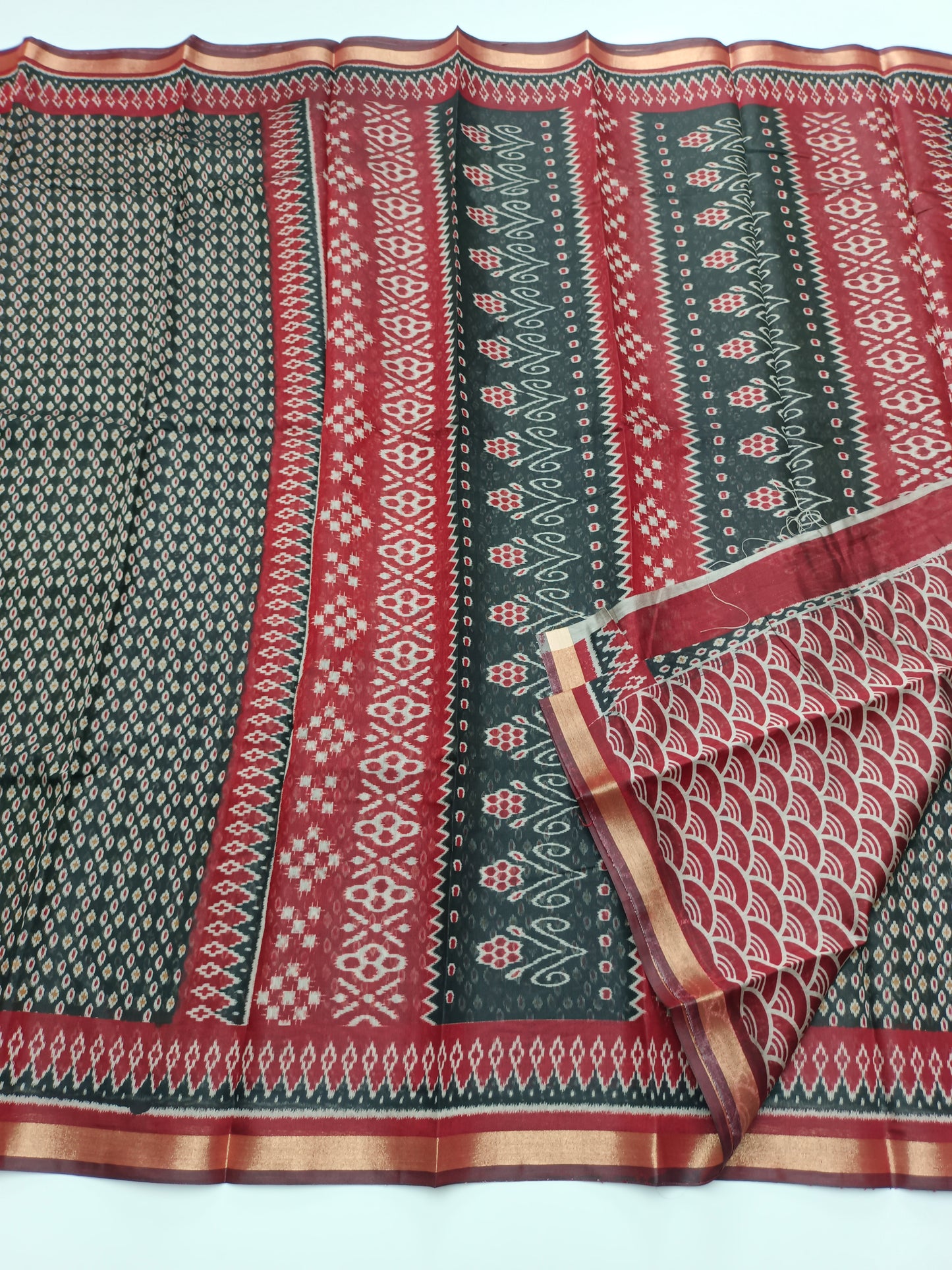 FANCY PRINTED COTTON SAREE