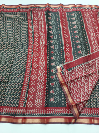 FANCY PRINTED COTTON SAREE