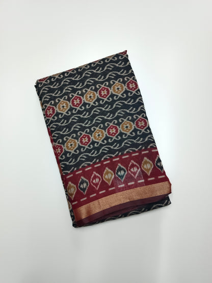 FANCY PRINTED COTTON SAREE