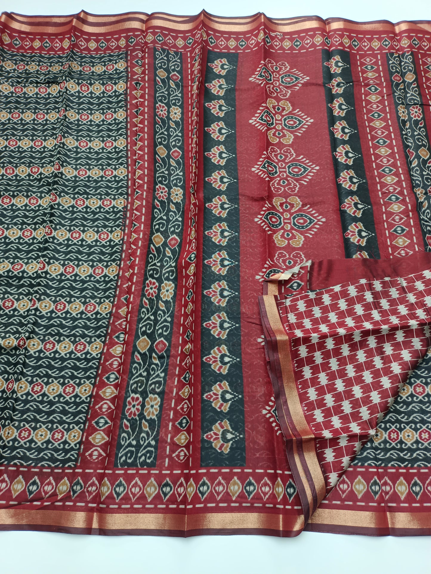 FANCY PRINTED COTTON SAREE