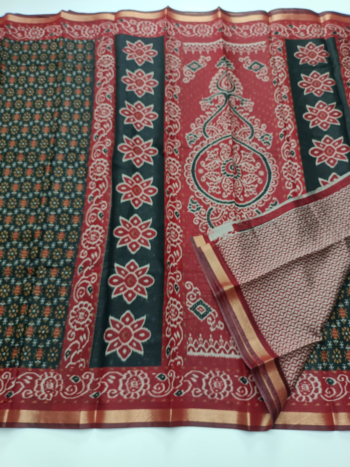 FANCY PRINTED COTTON SAREE