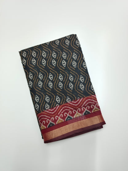 FANCY PRINTED COTTON SAREE