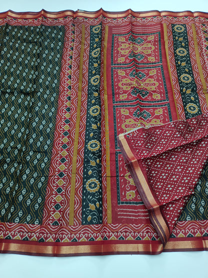 FANCY PRINTED COTTON SAREE