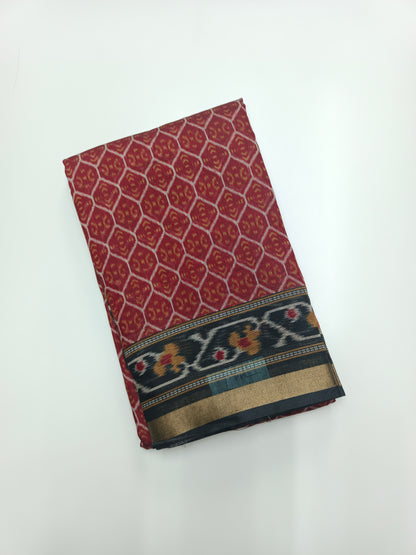 FANCY PRINTED COTTON SAREE