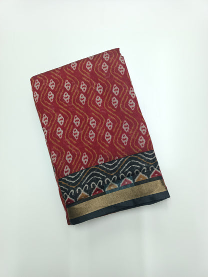 FANCY PRINTED COTTON SAREE