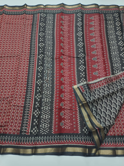 FANCY PRINTED COTTON SAREE