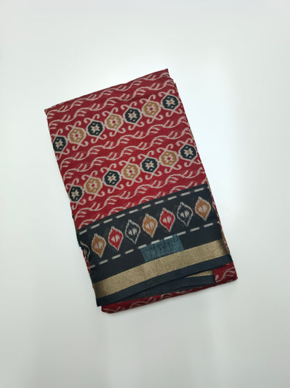 FANCY PRINTED COTTON SAREE
