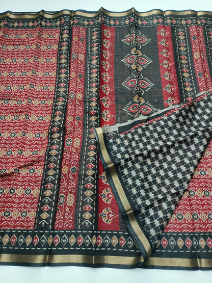 FANCY PRINTED COTTON SAREE