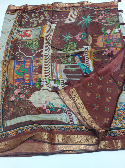 FANCY DOLA PRINTED SAREE