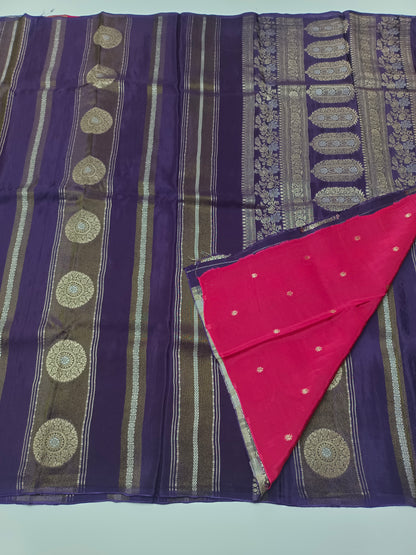 FANCY ORGANZA CREPE SILK SAREE