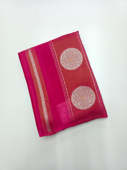 FANCY ORGANZA CREPE SILK SAREE