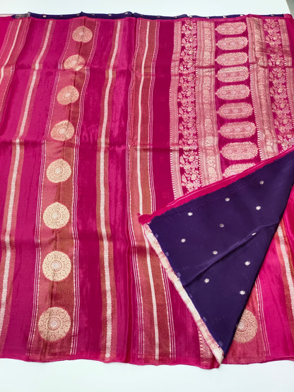 FANCY ORGANZA CREPE SILK SAREE