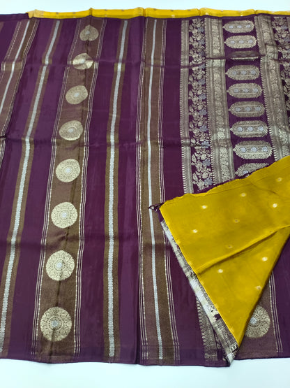 FANCY ORGANZA CREPE SILK SAREE