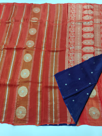 FANCY ORGANZA CREPE SILK SAREE