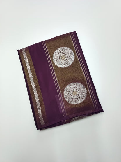 FANCY ORGANZA CREPE SILK SAREE