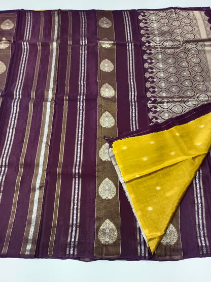 FANCY ORGANZA CREPE SILK SAREE