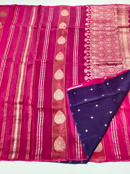 FANCY ORGANZA CREPE SILK SAREE
