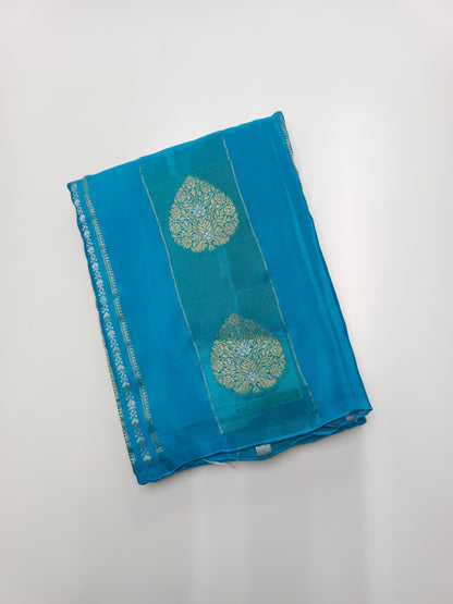 FANCY ORGANZA CREPE SILK SAREE