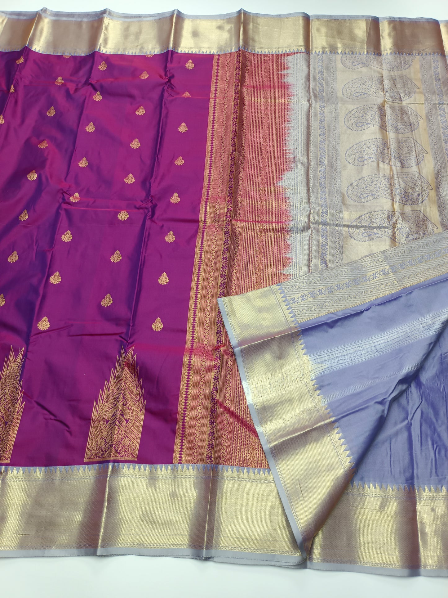 KANCHIPURAM SEMI SILK SAREE
