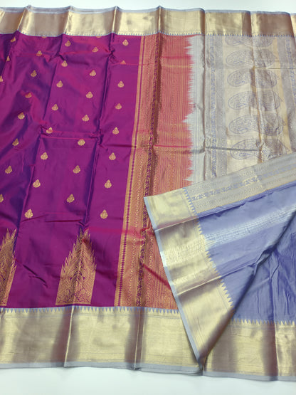 KANCHIPURAM SEMI SILK SAREE