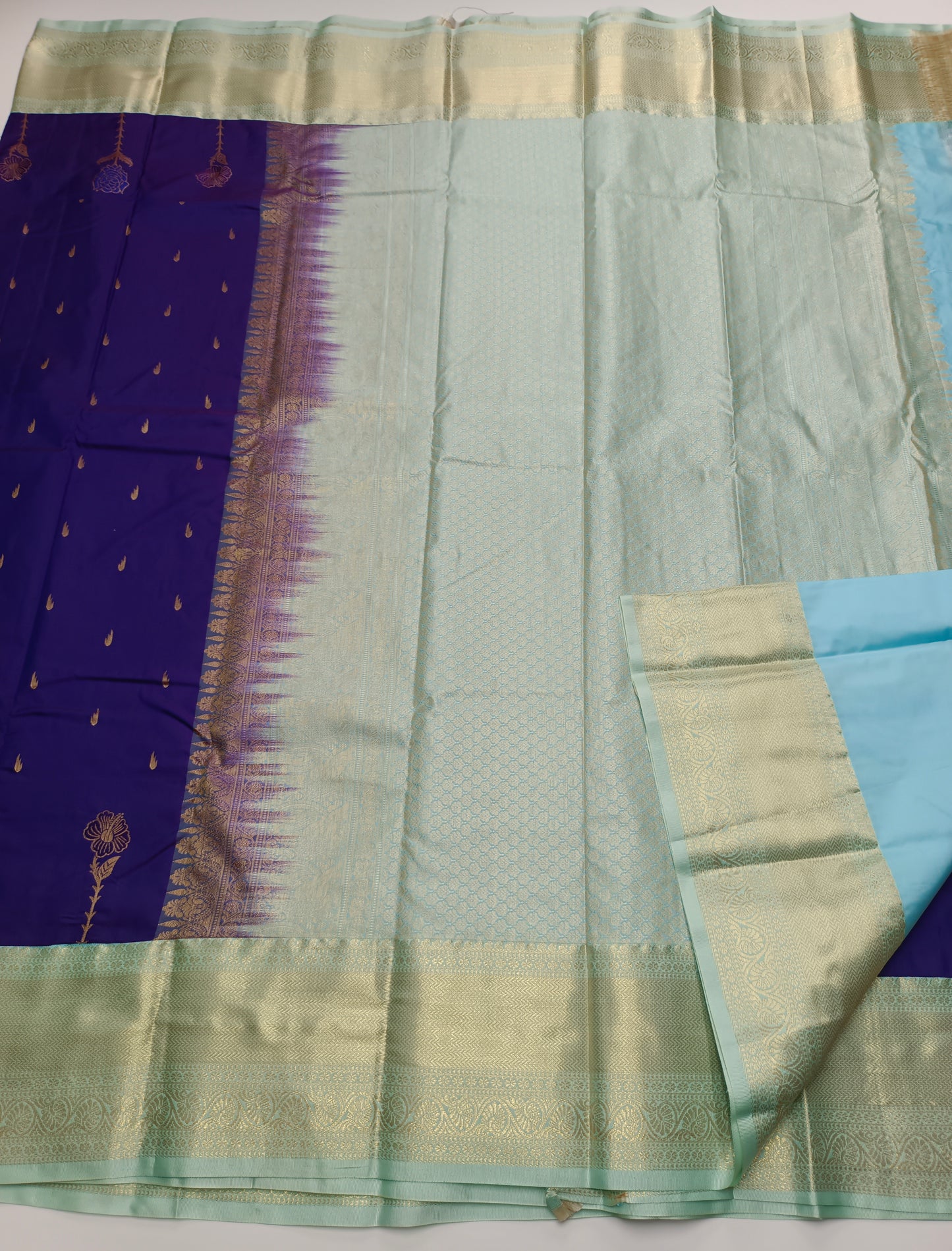 KANCHIPURAM SEMI SILK SAREE