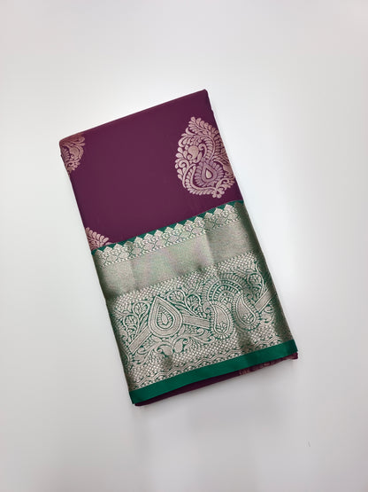 KANCHIPURAM SEMI SILK SAREE