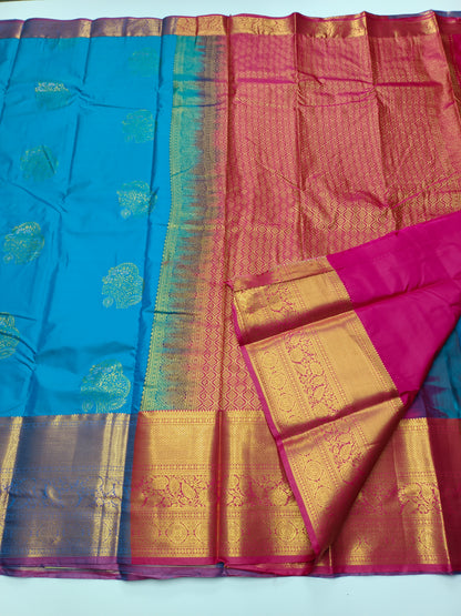 KANCHIPURAM SEMI SILK SAREE