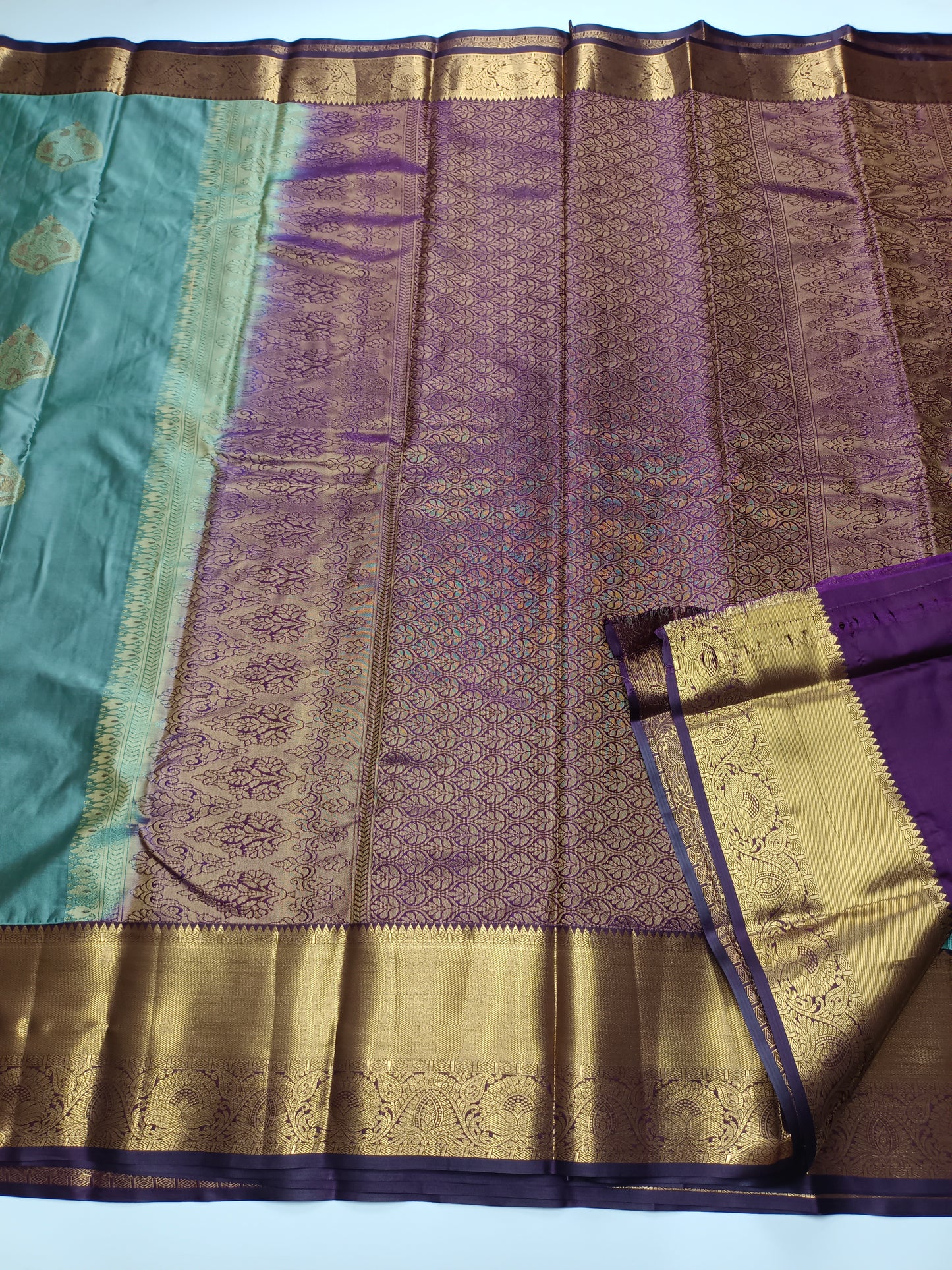 KANCHIPURAM SEMI SILK SAREE