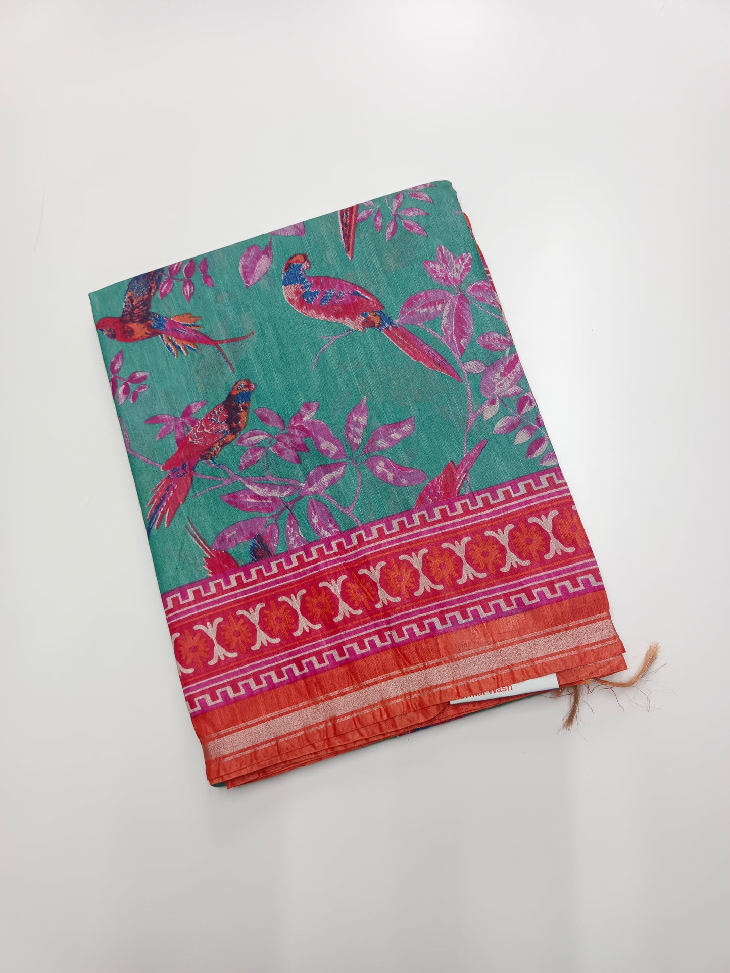 FANCY PRINTED TUSSER BHAGALPURI SAREE