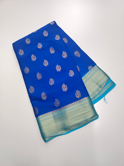 FANCY SEMI CREPE SILK SAREE