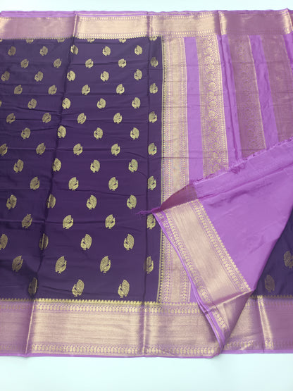 FANCY SEMI CREPE SILK SAREE