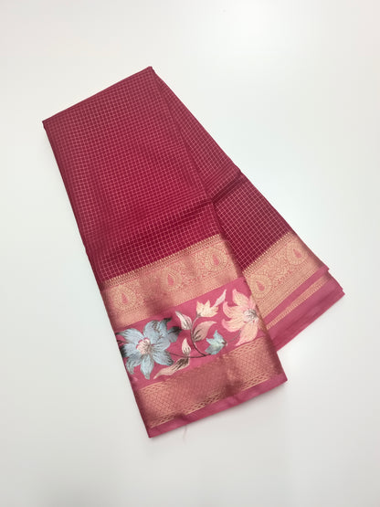 FANCY SEMI CREPE SILK SAREE