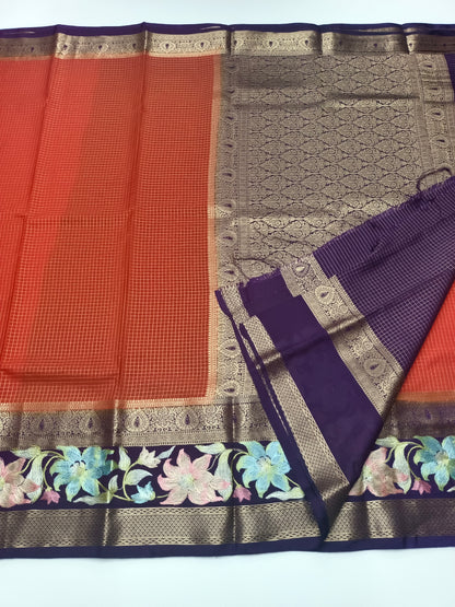FANCY SEMI CREPE SILK SAREE