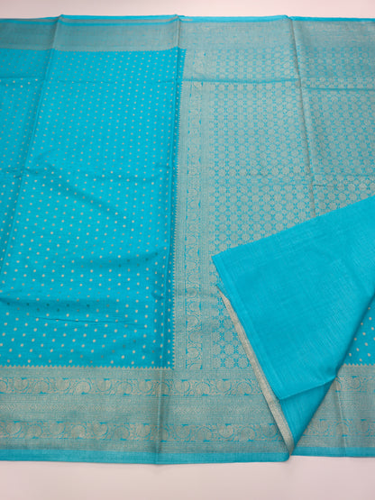 SEMI SOFT BANARASI CREPE SAREE