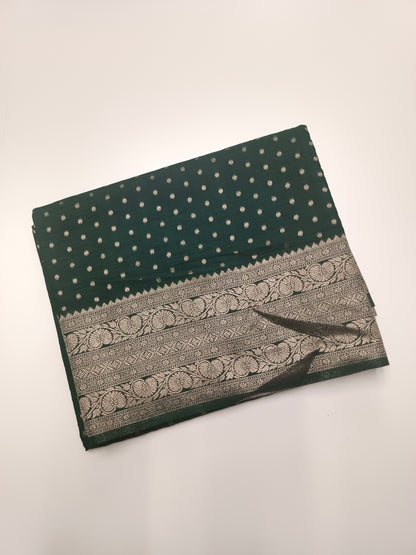 SEMI SOFT BANARASI CREPE SAREE