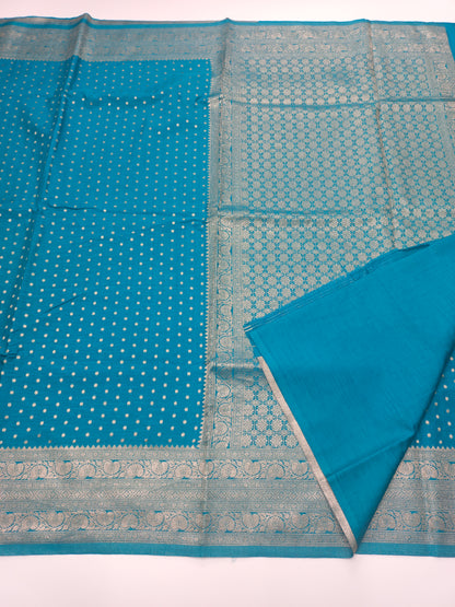 SEMI SOFT BANARASI CREPE SAREE