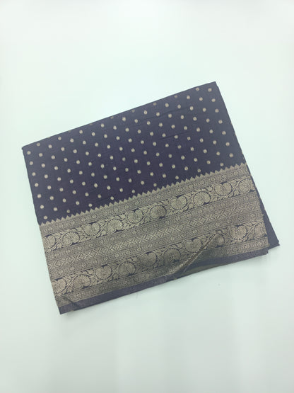 SEMI SOFT BANARASI CREPE SAREE