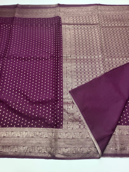 SEMI SOFT BANARASI CREPE SAREE