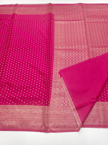 SEMI SOFT BANARASI CREPE SAREE