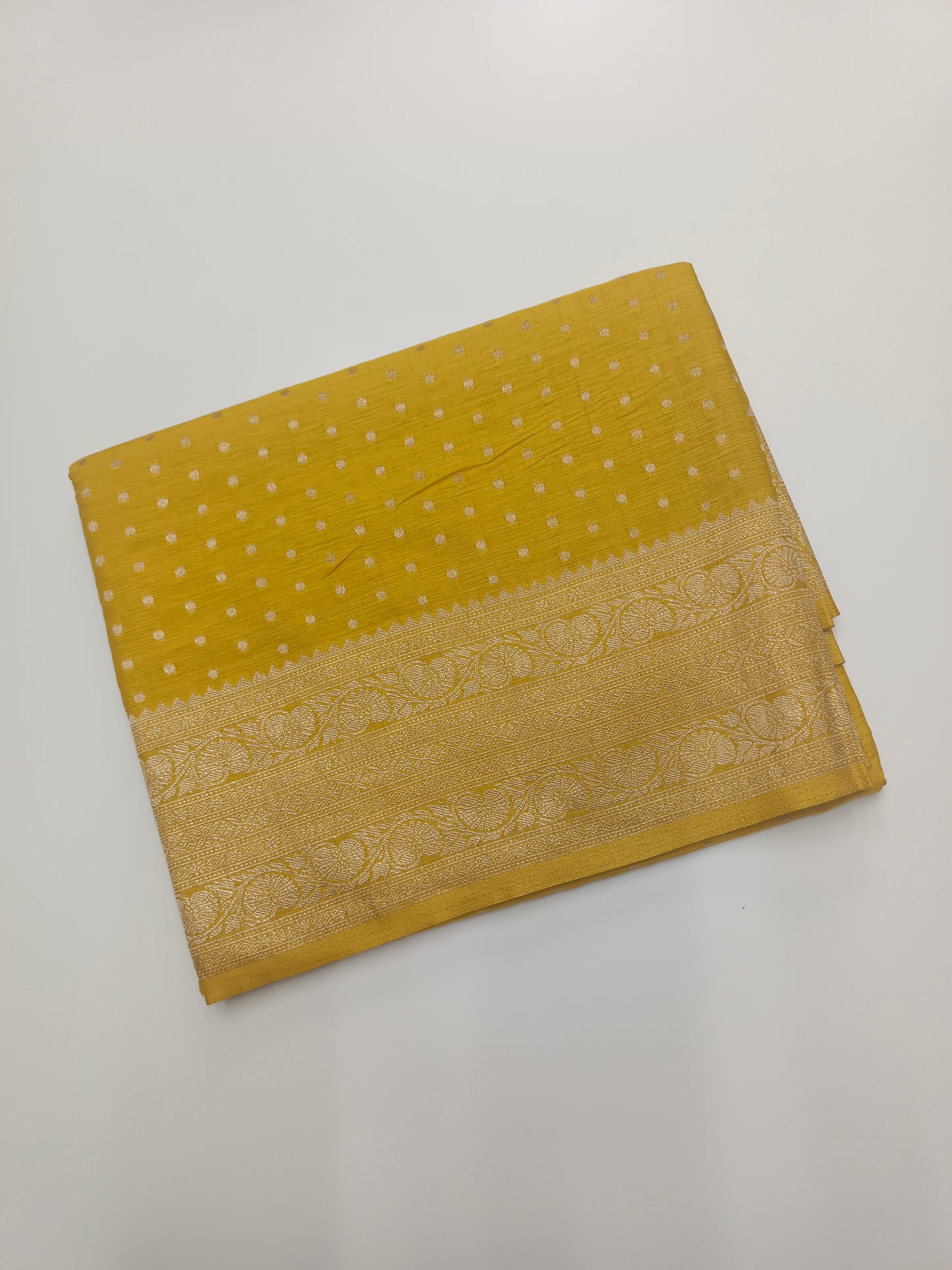 SEMI SOFT BANARASI CREPE SAREE