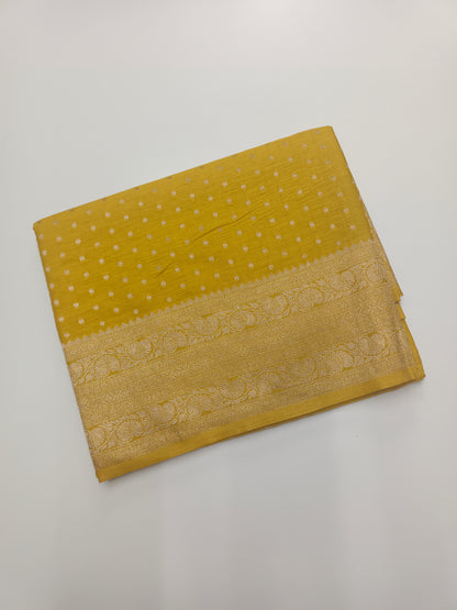 SEMI SOFT BANARASI CREPE SAREE