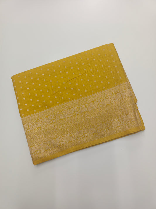 SEMI SOFT BANARASI CREPE SAREE