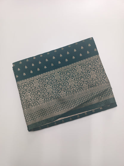 SEMI SOFT BANARASI CREPE SAREE
