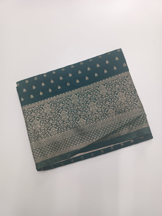 SEMI SOFT BANARASI CREPE SAREE