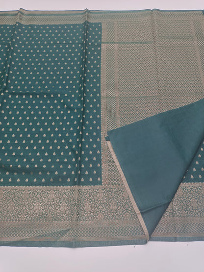 SEMI SOFT BANARASI CREPE SAREE